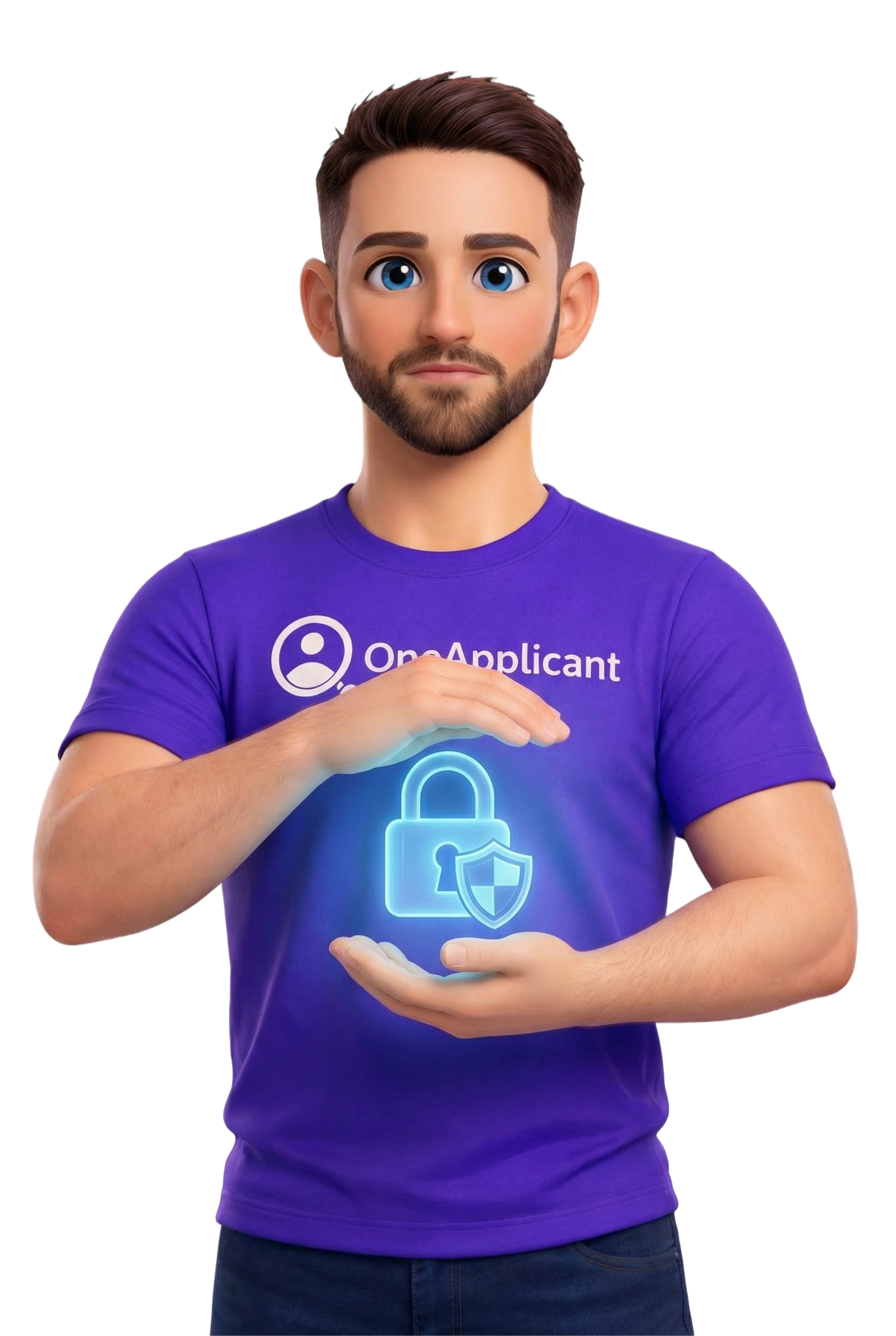 OneApplicant mascot - Privacy and Security